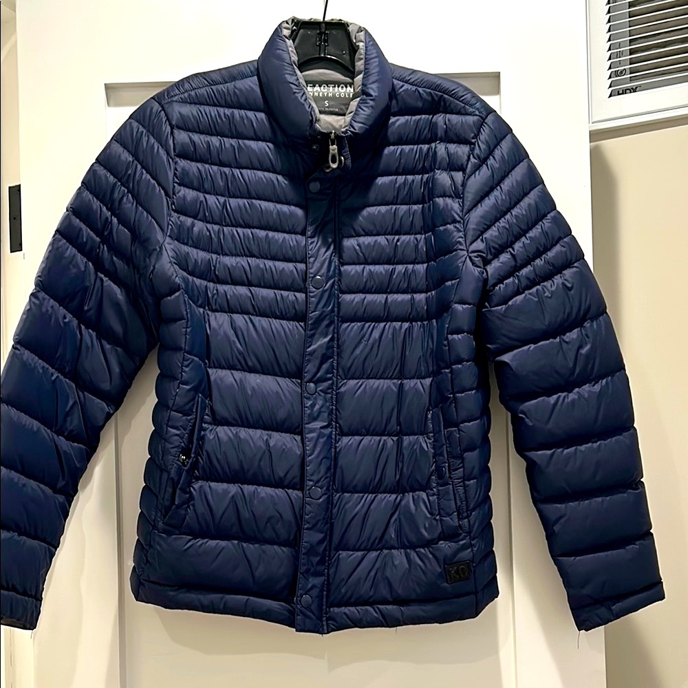 Kenneth Cole Men's Navy Puffer Jacket